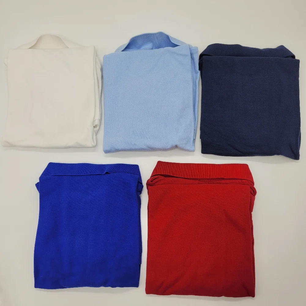 Children's Place Polo Shirt Set Of 5 Blue White Navy Red Boys Youth 14 Husky NEW